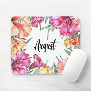 Beautiful Birth Month Flowers/August Mouse Pad
