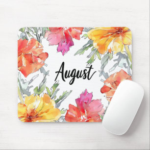 Beautiful Birth Month Flowers/August Mouse Pad