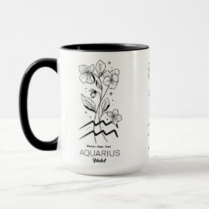 Beautiful Birth Month /Zodiac Sign/Aquarius Mug