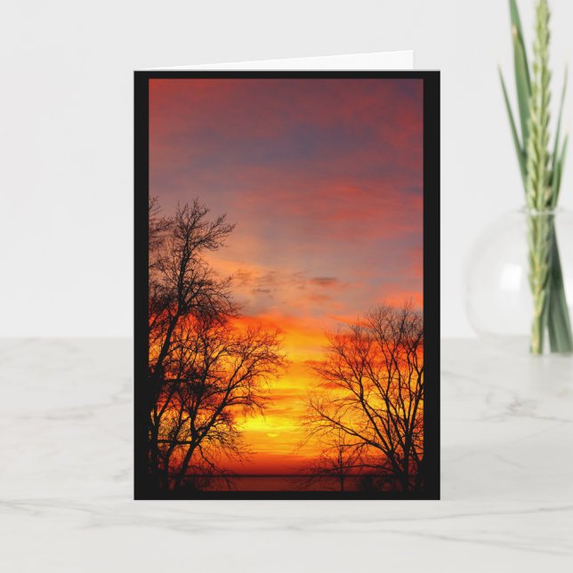 Beautiful Birthday From Sunrise To Sunset Card (Front)