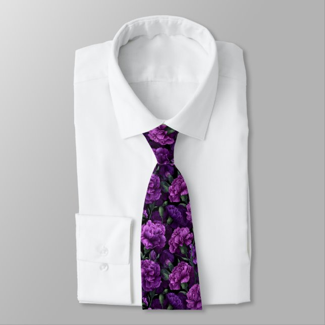 Beautiful Birthday Gifts For Men Carnation Tie (Tied)