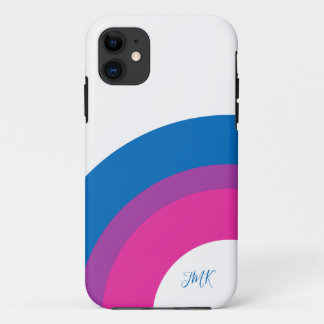 Beautiful Bisexual Pride Flag Cute Personalised iPhone 11 Case