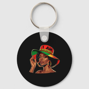 Beautiful Black African Women I Am Black History Key Ring