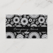 Beautiful black and white Business Card