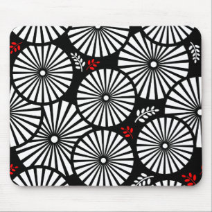 Beautiful black and white mousepad