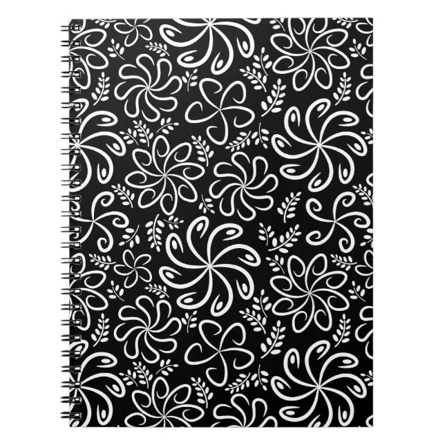 Beautiful black and white  Notebook (Front)