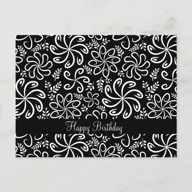 Beautiful black and white Postcard (Front)