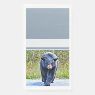 Beautiful Black Bear - Paper Napkin