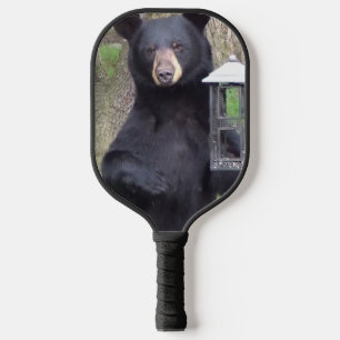 Beautiful Black Bear Pickleball Paddle