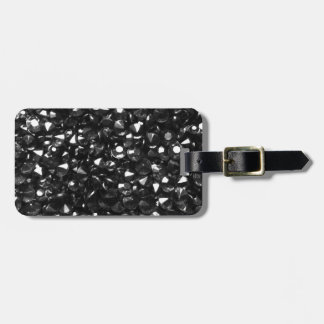 Beautiful Black Crystals Luggage Tag
