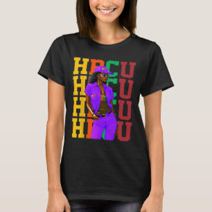 Beautiful Black Educated Hbcu Melanated Hbcu Siste T-Shirt
