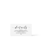 Beautiful, Black font,  Wedding Website Details