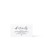 Beautiful, Black font, Wedding Website Details