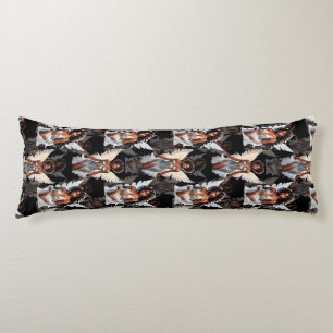 Beautiful Black Girl Angels Pattern Design -Dark Body Cushion