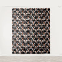 Beautiful Black Girl Angels Pattern Design -Dark