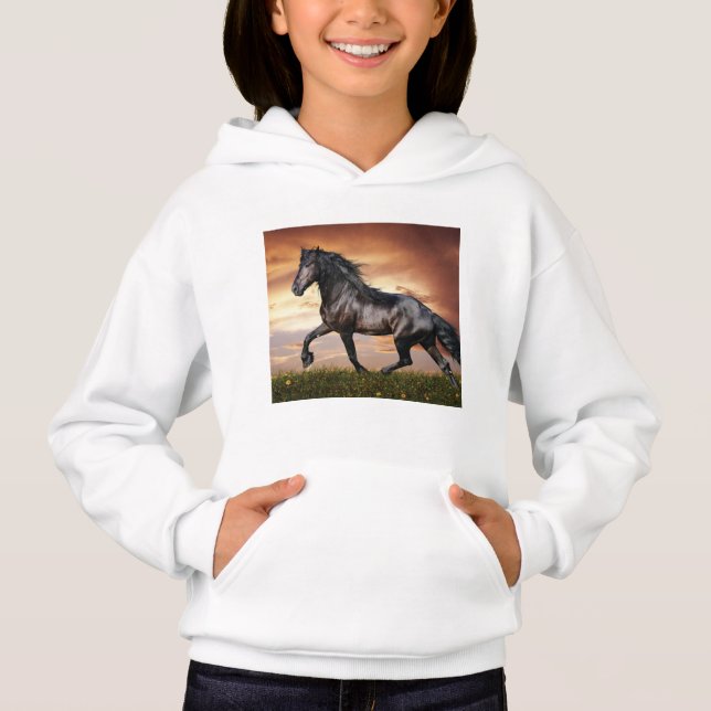 Beautiful Black Horse (Front)