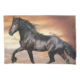 Beautiful Black Horse Pillowcase