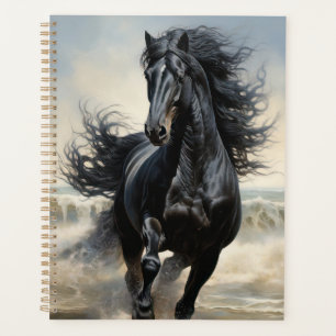 Beautiful Black Horse Planner