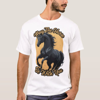 Beautiful black Horse T-Shirt
