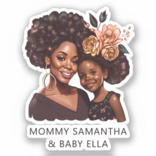 Beautiful Black Mum and Daughter (10)