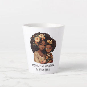 Beautiful Black Mum and Daughter (10) Latte Mug