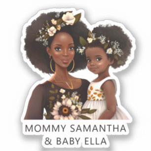 Beautiful Black Mum and Daughter (11)