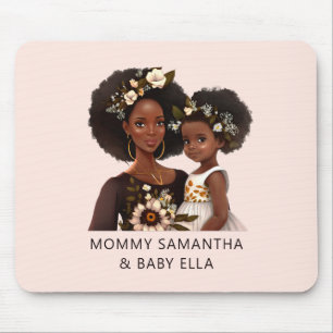 Beautiful Black Mum and Daughter (11) Mouse Pad