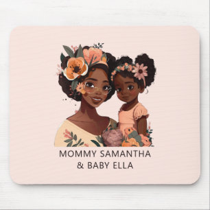 Beautiful Black Mum and Daughter (13) Mouse Pad