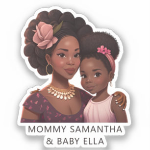 Beautiful Black Mum and Daughter (14)