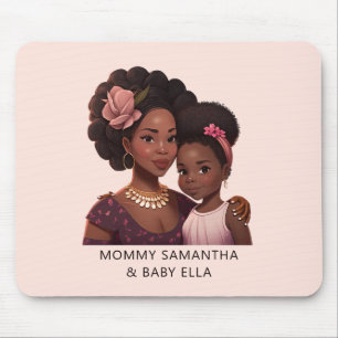 Beautiful Black Mum and Daughter (14) Mouse Pad