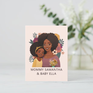 Beautiful Black Mum and Daughter (15) Postcard