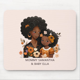 Beautiful Black Mum and Daughter (16) Mouse Pad