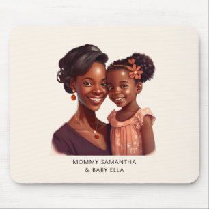 Beautiful Black Mum and Daughter (19) Mouse Pad
