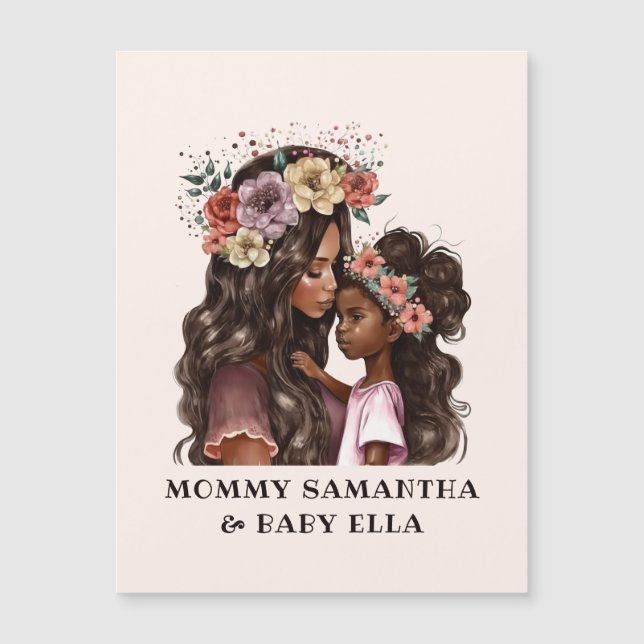 Beautiful Black Mum and Daughter (2) (Front)