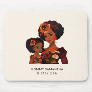 Beautiful Black Mum and Daughter (20) Mouse Pad