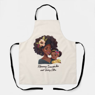 Beautiful Black Mum and Daughter (21) Apron