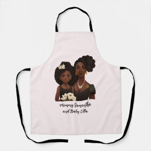 Beautiful Black Mum and Daughter (23) Apron
