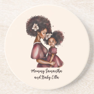 Beautiful Black Mum and Daughter (27) Coaster