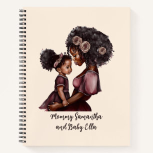Beautiful Black Mum and Daughter (28) Notebook