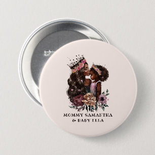 Beautiful Black Mum and Daughter (3) 7.5 Cm Round Badge