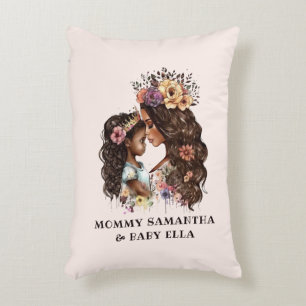 Beautiful Black Mum and Daughter (4) Decorative Cushion