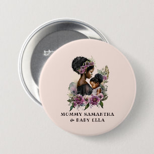 Beautiful Black Mum and Daughter (6) 7.5 Cm Round Badge