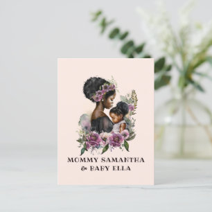 Beautiful Black Mum and Daughter (6) Postcard