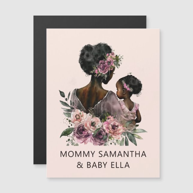 Beautiful Black Mum and Daughter (8) (Front/Back)