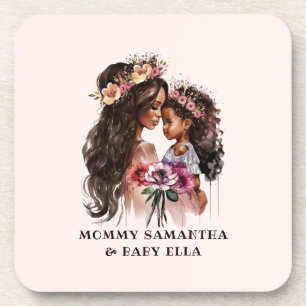 Beautiful Black Mum and Daughter Coaster