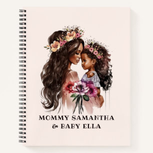 Beautiful Black Mum and Daughter Notebook
