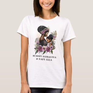 Beautiful Black Mum and Daughter T-Shirt