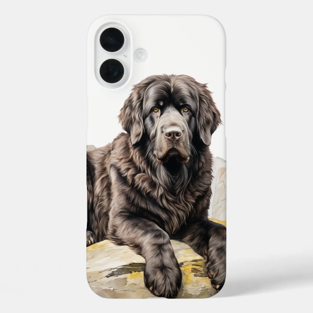 BEAUTIFUL BLACK NEWFOUNDLAND DOG Case-Mate iPhone CASE (Back)