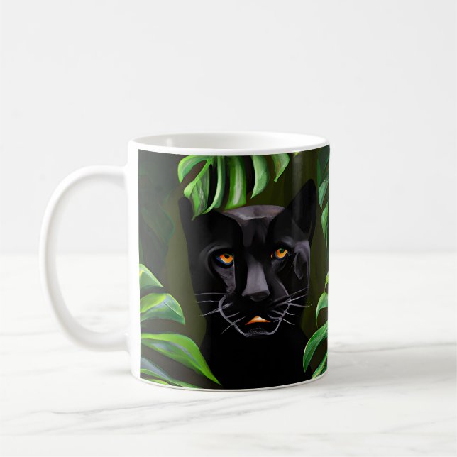 Beautiful Black Panther Coffee Mug (Left)