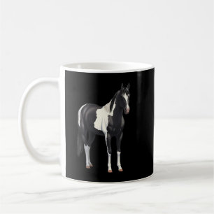 Beautiful Black Pinto Paint Horse T-shirt Coffee Mug